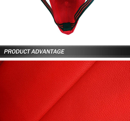 Adult Male MMA Groin Protector - Red & Black Jockstrap for Boxing, Sanda, Taekwondo & Kickboxing Training
