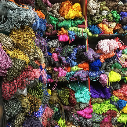 7 Cores 550 Paracord Cord - 5-15-30 M Dia.4mm For Outdoor Camping Survival Lanyard Parachute Rope Hiking Tent Accessories