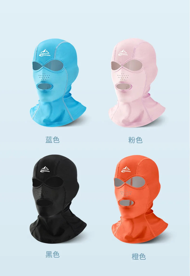 UV Protection Swimming Face Mask - Breathable Diving Cap for Men & Women Beach Sun Protection