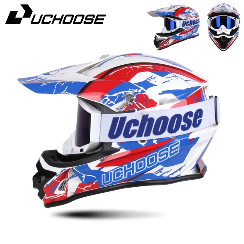 DOT Approved Motocross Helmet - Off-Road Racing Helmet for Men & Women (Downhill, Enduro, Cross)