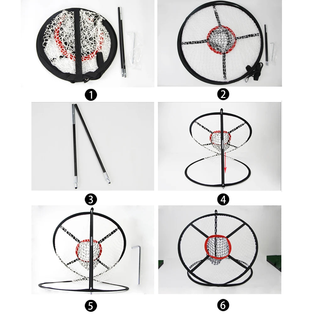 Foldable Golf Chipping Net - Portable Practice Target for Indoor and Outdoor Swing Training