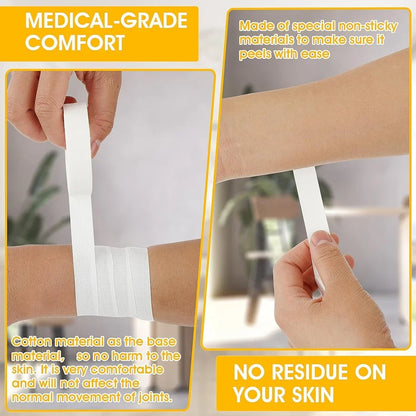 Athletic Finger Tape - Skin-Friendly Sports Protection Wrap for Baseball, Lacrosse & Gymnastics (1/2/3 Roll Options)