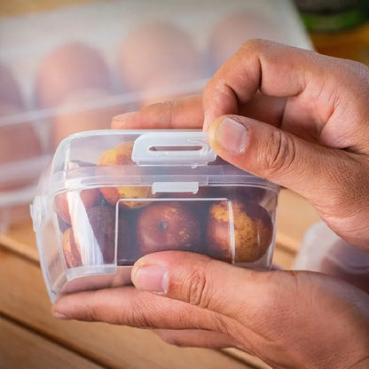 Portable Camping Egg Storage Container - Shockproof Outdoor Egg Carrier Box with Shatterproof Protection for Travel and Home