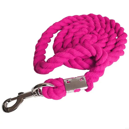 Heavy Duty Cotton Weave Equestrian Halter - 652F Leading Rope for Horses & Livestock