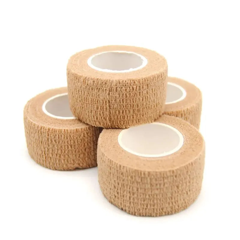 Athletic Self-Adhesive Cohesive Bandage Wrap - Skin Tone Non-Woven Elastic Stretch Tape