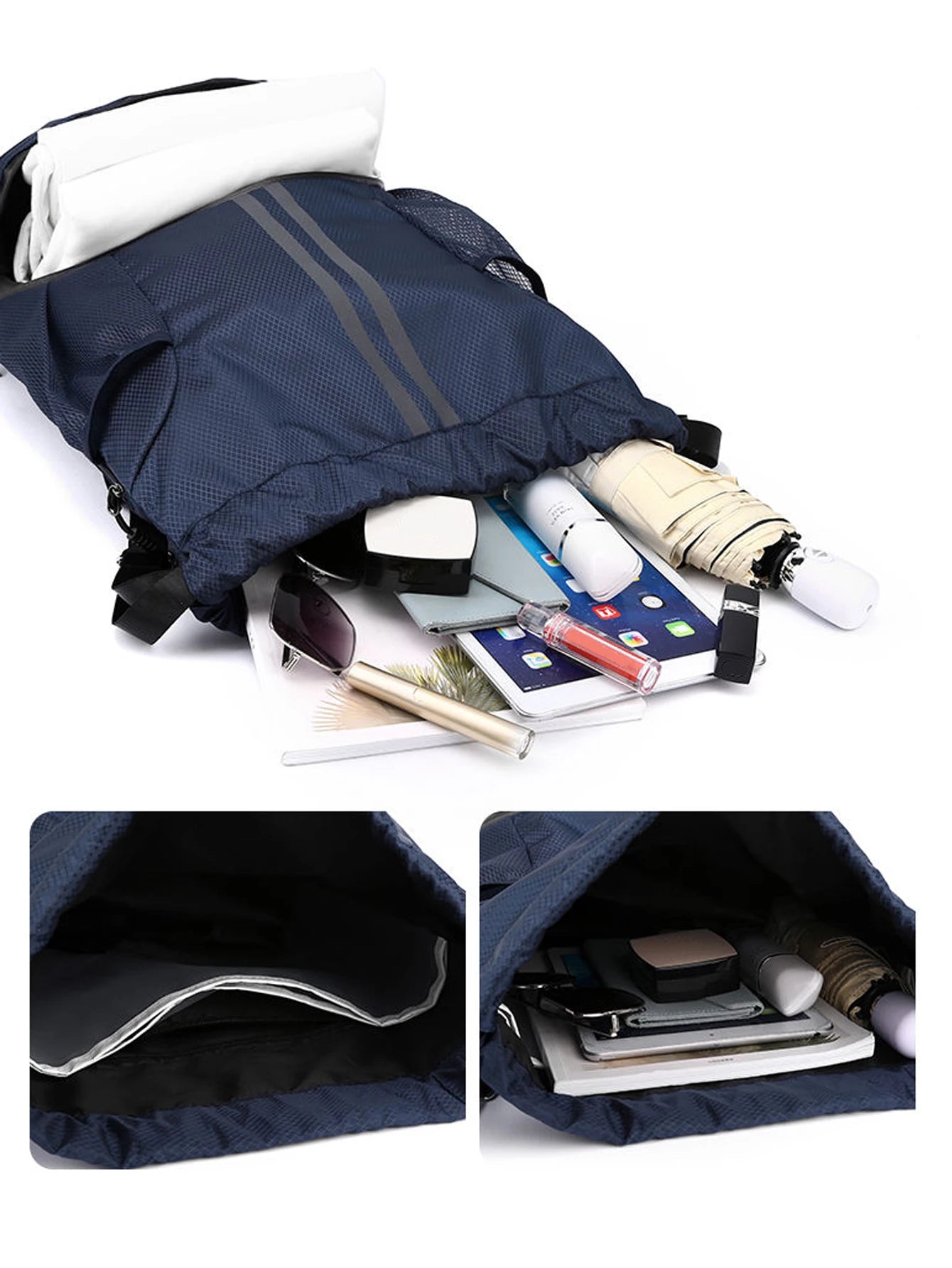 Dry-Wet Separation Sports Backpack - Basketball Swimming Training Bag with Drawstring - Women's Fitness Storage Bag
