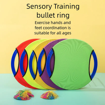 35cm Bouncing Circle Sensory Training Toy - Educational Balance & Coordination Game for Kids Outdoor Play