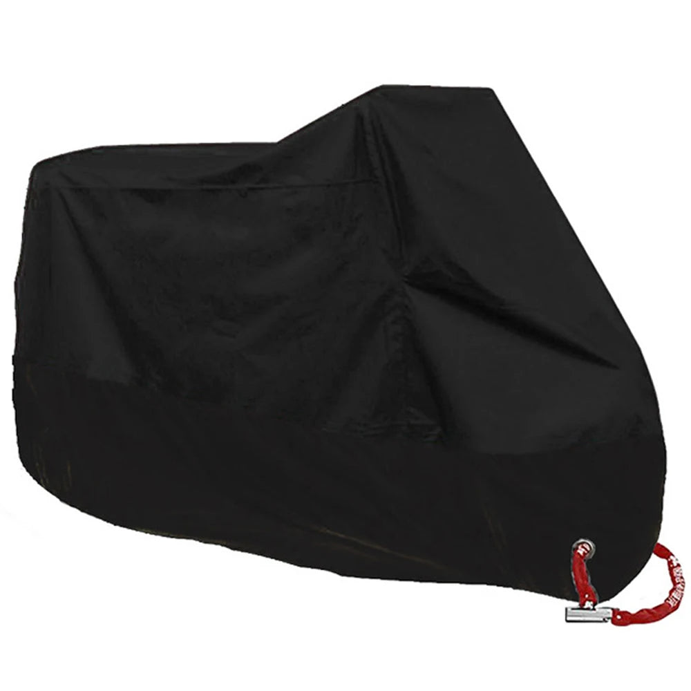 All-Season Waterproof Motorcycle Cover - UV Protection, Dustproof, Indoor/Outdoor for Motorbikes & Scooters