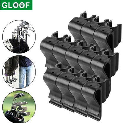 Golf Putter Holder Clips - 10PCS Fixed Golf Club Buckle Organizer for Bag Storage & Swing Training Accessories