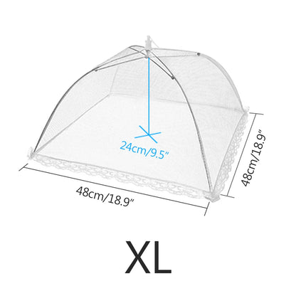 Pop-Up Mesh Food Cover - Collapsible Insect Protection Tent for Outdoor Dining