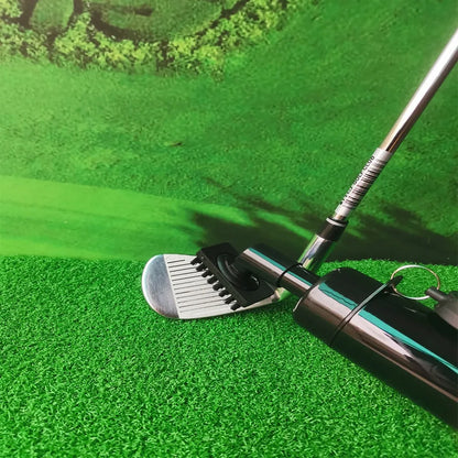 Professional Golf Club Groove Cleaner with Integrated Water Spray System