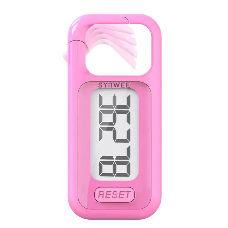 Large Display 3D Pedometer - Accurate Step Counter with Clip & Lanyard for Men, Women & Kids