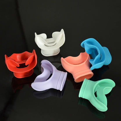 Premium Silicone Scuba Diving Mouthpiece - Comfortable Regulator Cover with Octopus Holder Retainers