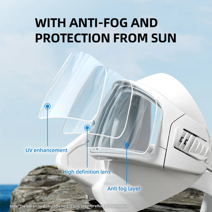 Professional Scuba Diving Mask Set HD Anti-Fog Lens UV Protection Adjustable Snorkeling Swimming Goggles for Adult Divers