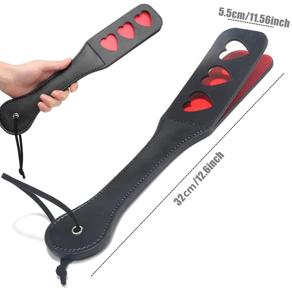 PU Leather Horse Riding Crop with Anti-Slip Handle - Training Whip for Equestrian Sports (32cm)