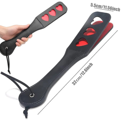 PU Leather Horse Riding Crop with Anti-Slip Handle - Training Whip for Equestrian Sports (32cm)