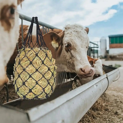 Premium Slow-Feed Horse Hay Net Bag Set (2 Pcs) – 40" Large Capacity Hanging Feeder