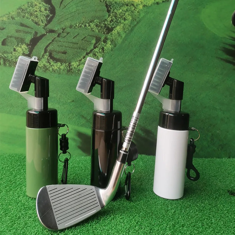 Professional Golf Club Groove Cleaner with Integrated Water Spray System