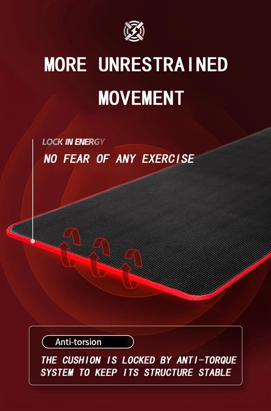 Premium Extra Thick 10MM Yoga Mat - 183cm x 62cm NBR Non-Slip Exercise Mat with Carrying Bandage
