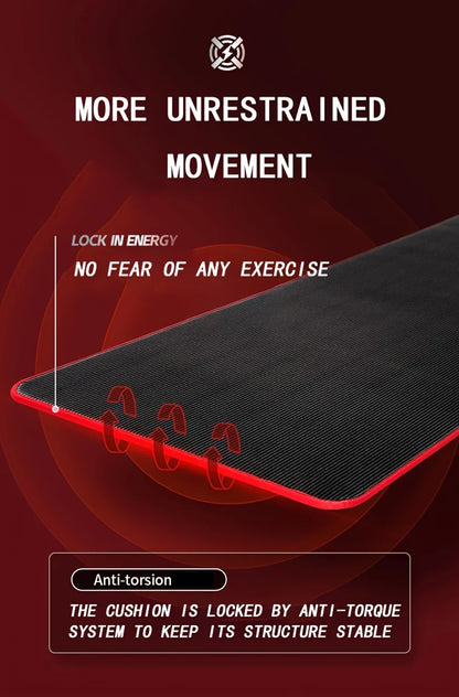Premium Extra Thick 10MM Yoga Mat - 183cm x 62cm NBR Non-Slip Exercise Mat with Carrying Bandage
