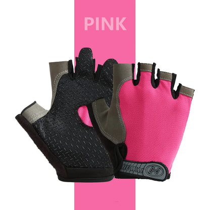 Premium Fingerless Gym Gloves - Breathable Anti-Slip Training Gloves for Men & Women - Weightlifting, Bodybuilding, Cycling & Sports