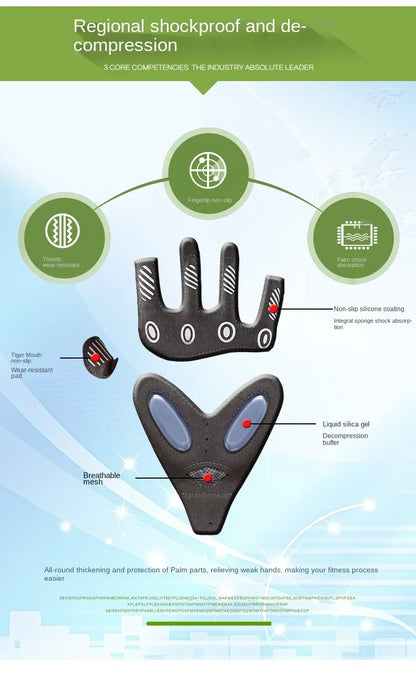 Premium Fitness Training Gloves - Slip-Resistant Weight Lifting Gloves for Men & Women - Gym Bodybuilding Exercise Yoga Gloves (1 Pair)