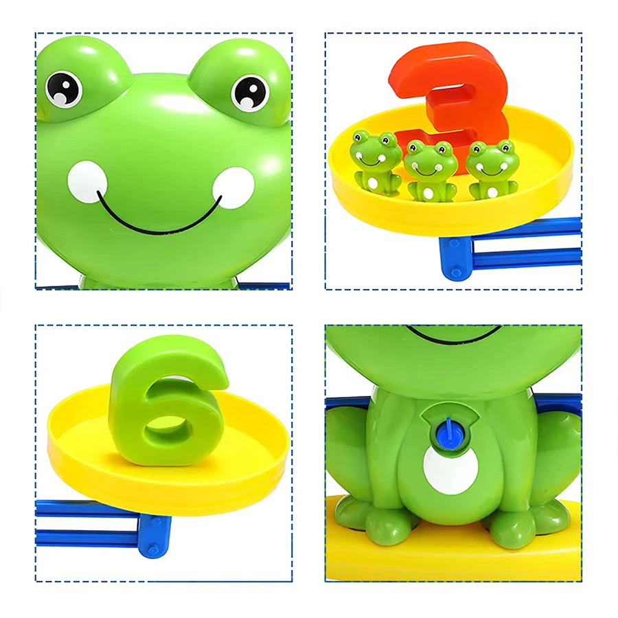 Frog Balance Scale Math Learning Toy - Addition & Subtraction Educational Game for Early Childhood Development