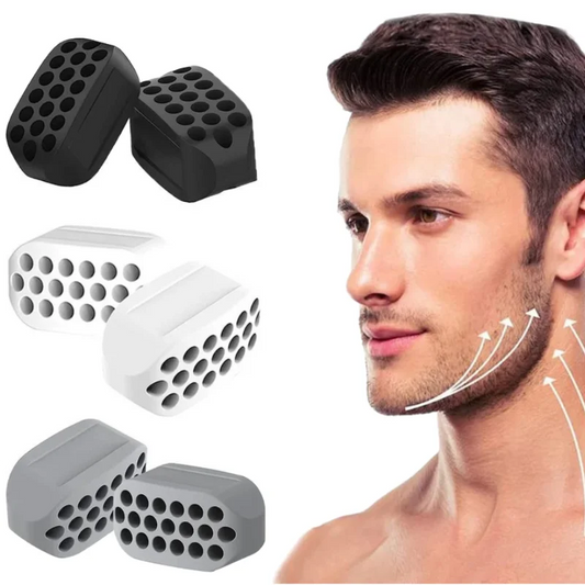 Jawline Exerciser Set - Professional Fitness Jaw Trainer for Muscle Strengthening, Double Chin Reduction & Face Slimming - Silicone Chew Tool (1-2 Pieces)