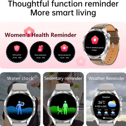 GT5 Pro Smart Watch - Men's 2024 AMOLED HD Smartwatch with Bluetooth Calling, GPS, NFC, Heart Rate Monitor & Compass