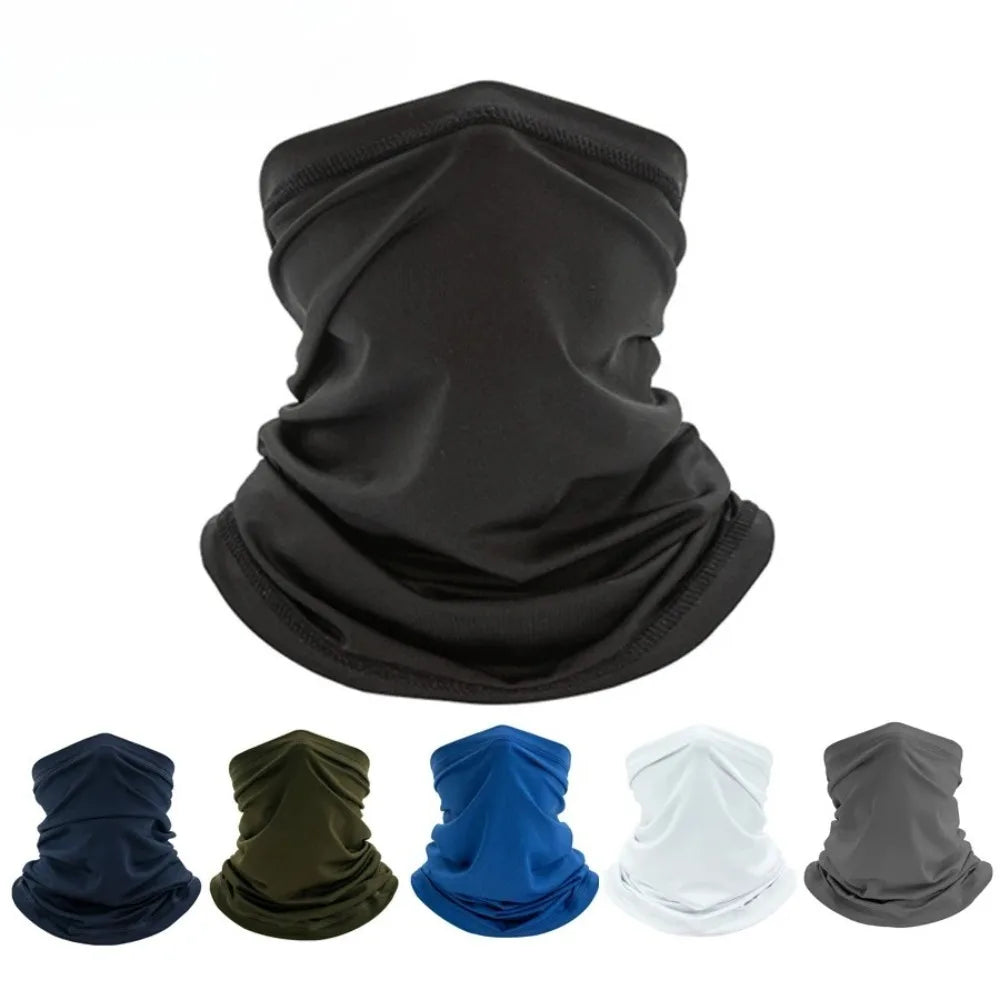 Multifunctional Outdoor Face Mask - Seamless Balaclava Neck Warmer for Cycling, Motorcycle, Fishing - Windproof & Sun Protection Bandana Buff