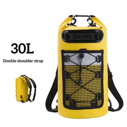 Waterproof Dry Bag Backpack 10L 20L - PVC Shoulder Pack for Kayaking, Surfing, Rafting, Trekking & Boating