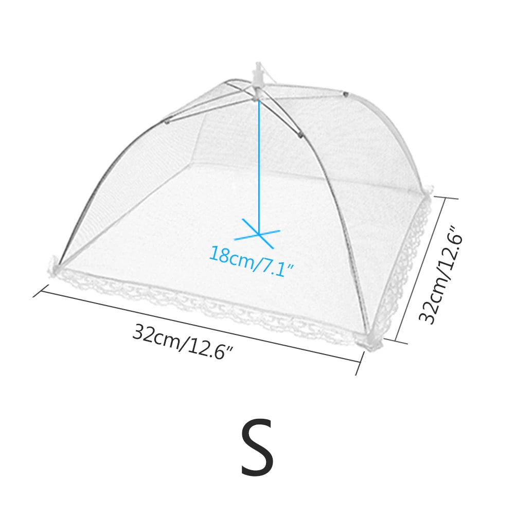 Pop-Up Mesh Food Cover - Collapsible Insect Protection Tent for Outdoor Dining