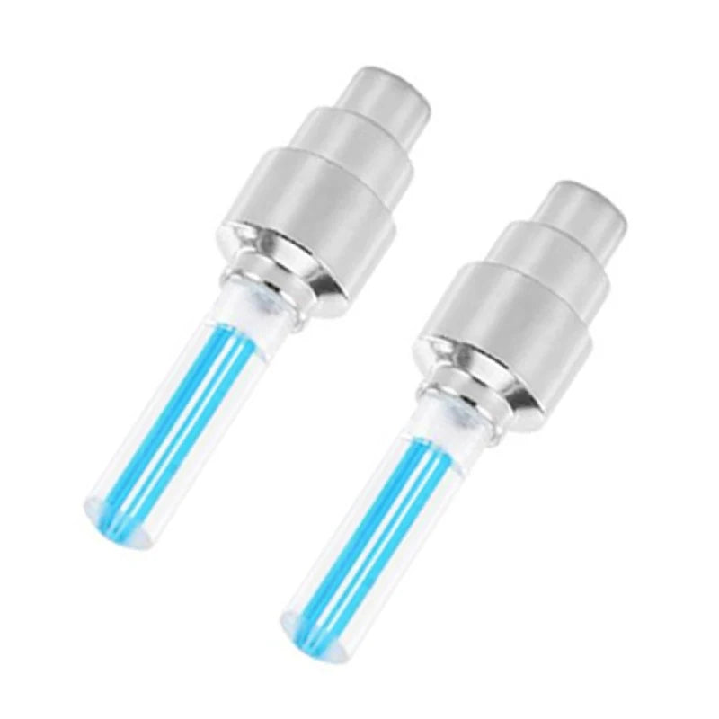LED Tire Valve Cap Lights - Waterproof Neon Flash Lamp for Car, Motorcycle & Bicycle Wheels (2/4 Pack)