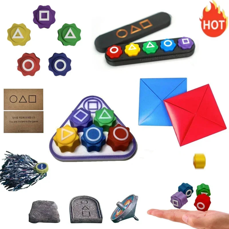 Traditional Play Game Fun Gonggi Jack Stone Pebbles Set - Hand Eye Coordination Training Toy