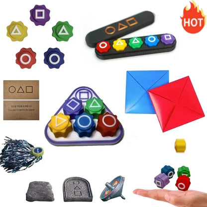 Traditional Play Game Fun Gonggi Jack Stone Pebbles Set - Hand Eye Coordination Training Toy