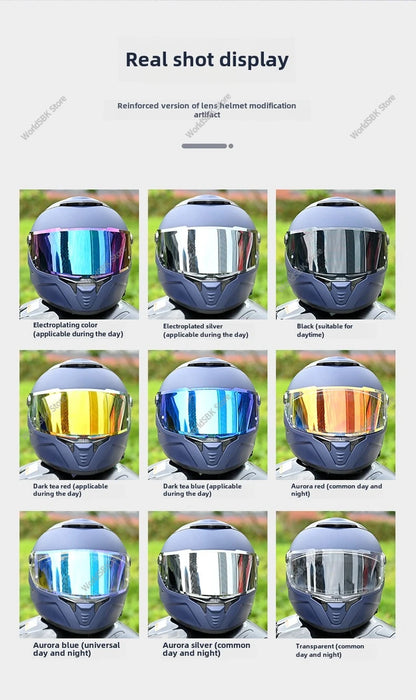 MT THUNDER 4 SV Motorcycle Helmet Visor Shield - UV Protection Windshield Replacement Lens MT-V-28B with Sunscreen