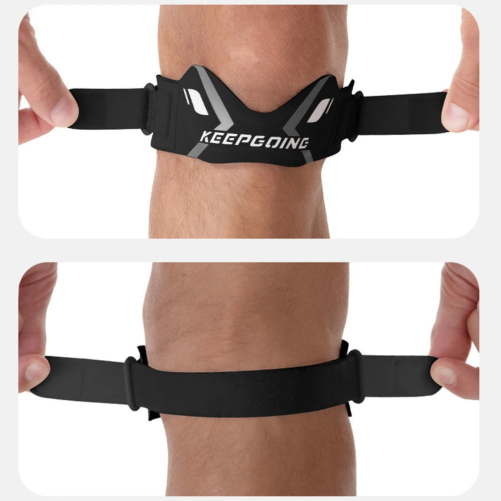 Patella Knee Strap Band - Knee Pain Support & Stabilizer Brace with Ergonomic Tendon Pad