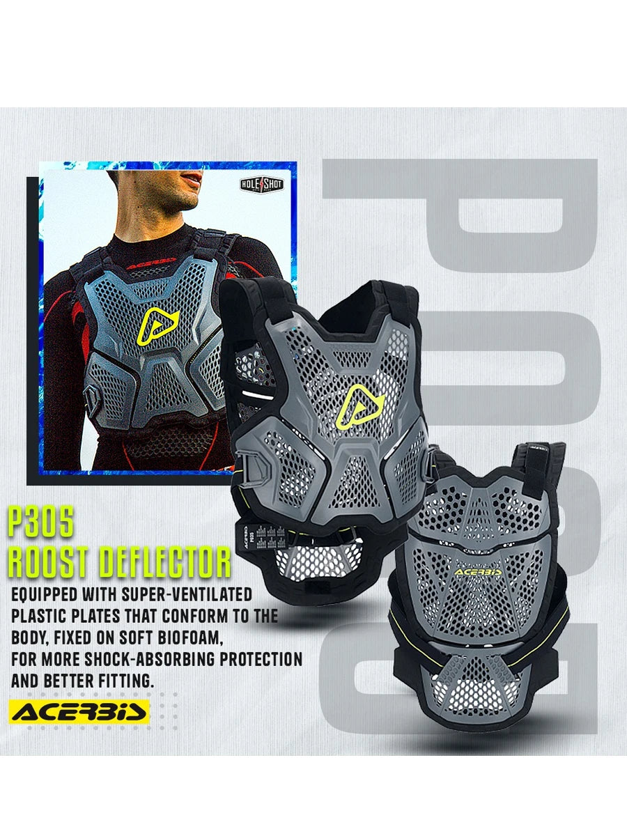 CE Certified Motorcycle Chest Protector - Lightweight Off-Road Racing Armor with Removable Shoulder Guards