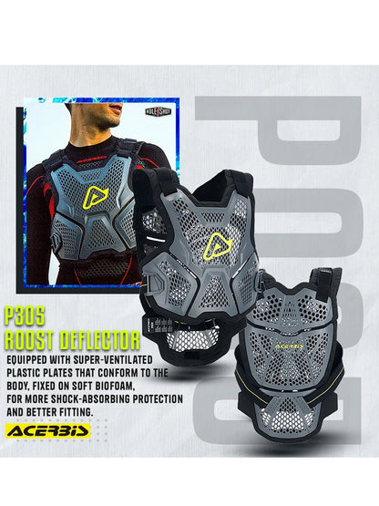 CE Certified Motorcycle Chest Protector - Lightweight Off-Road Racing Armor with Removable Shoulder Guards