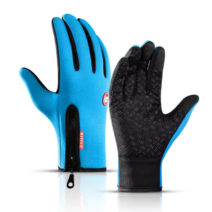Winter Cycling Gloves - Windproof Cold Proof Full Finger Outdoor Waterproof Bicycle Motorcycle Riding Mitten