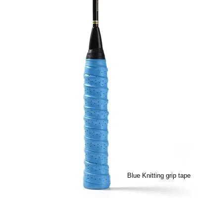 Premium Perforated Racket Overgrip - Anti-Slip PU Tennis & Badminton Handle Wrap with Shock Absorption - 110cm Length
