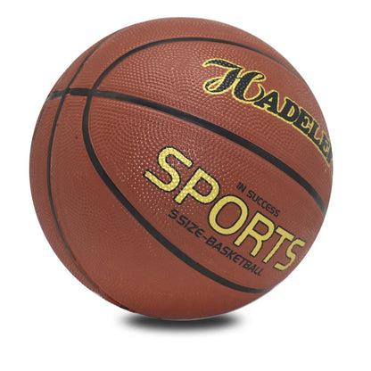 Kid Rubber Basketball Size 5 Primary School Outdoor Training Game Basketball Wear-resistant High Elasticity Good Hand Feel