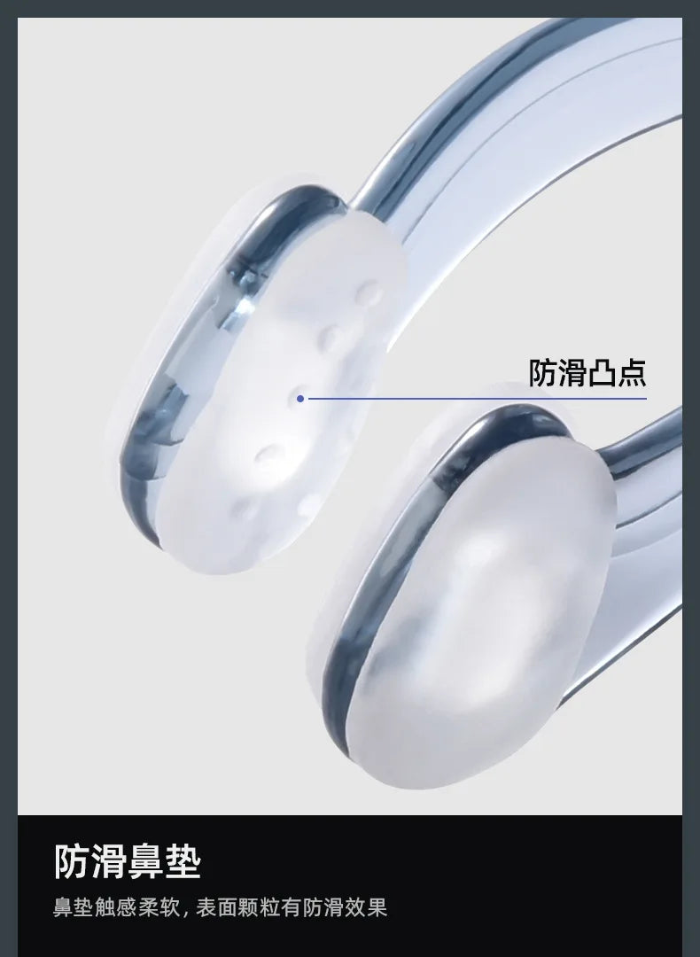 Professional Waterproof Silicone Nose Clip - Anti-Slip Swimming & Diving Nose Plug for Aquatic Sports Protection