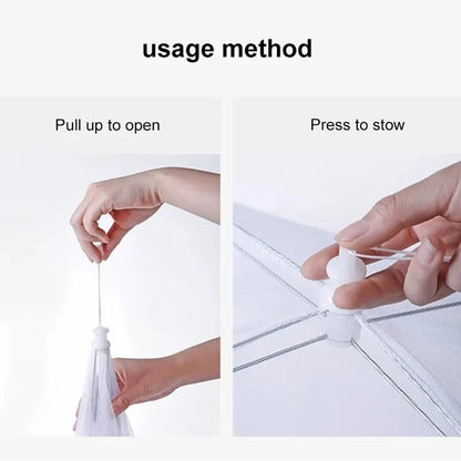 Foldable Mesh Food Covers - Washable Insect Proof Dish Protection for Kitchen Tables (3-Pack)