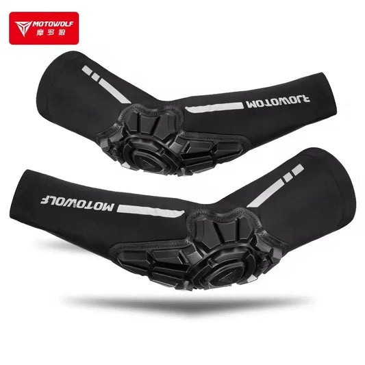 MOTOWOLF Summer Motorcycle Elbow Pads - MTB Cycling Motocross Protection for BMX DH ATV