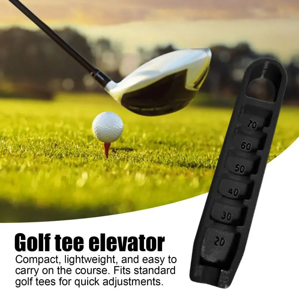 Adjustable Golf Tee Height Regulator - Portable Tee Stand with 20-70mm Precision Positioning - Essential Golf Training Tool