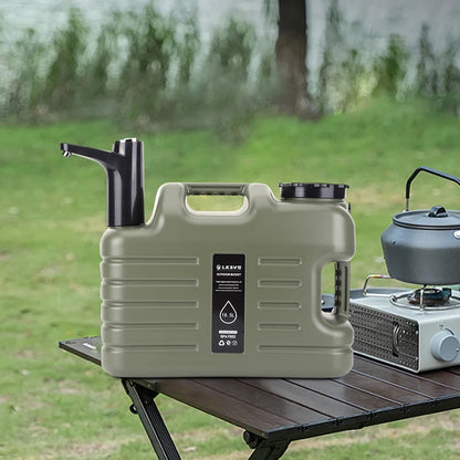 Portable Water Container with Electric Pump - 11L/12L Camping Water Dispenser for Outdoor Use