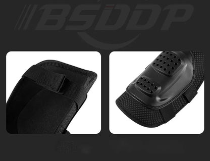 Motorcycle Knee and Elbow Pads - 4-Piece Breathable Racing Protection Set for Off-Road and Outdoor Sports