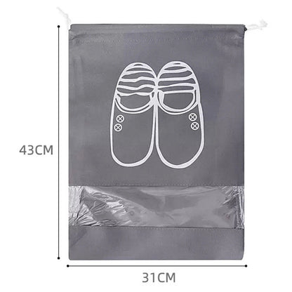 Waterproof Nylon Drawstring Storage Bag - Multi-Purpose Travel & Sports Organizer Pouch