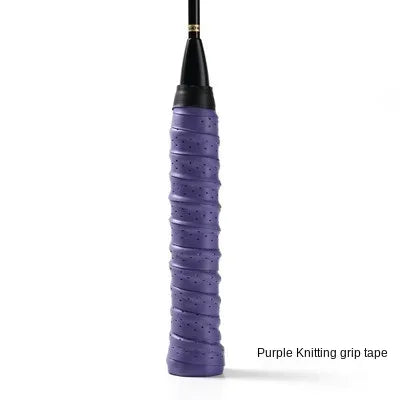 Premium Perforated Racket Overgrip - Anti-Slip PU Tennis & Badminton Handle Wrap with Shock Absorption - 110cm Length